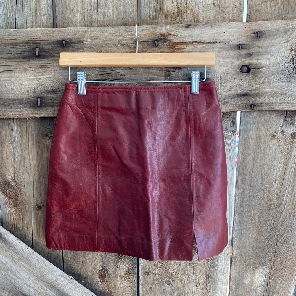 Vintage leather skirt